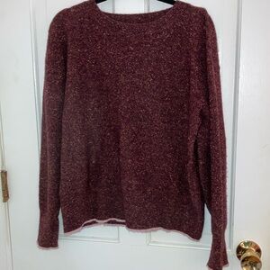 Nordstrom Signature Silk and Wool Blend Sweater Size Large